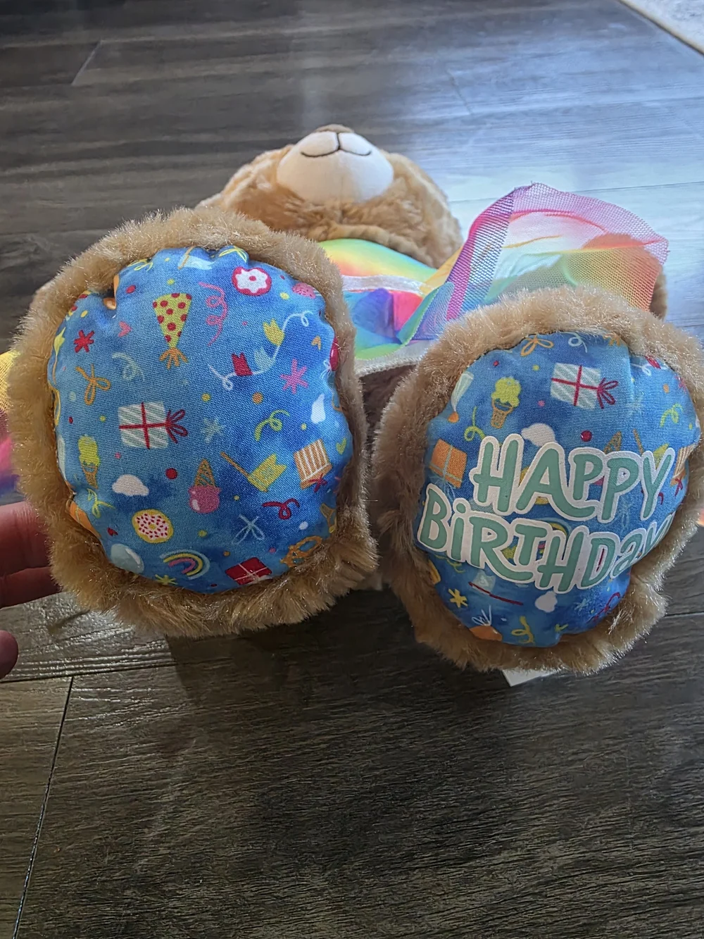 Build-A-Bear Birthday Edition in Rainbow Dress Bear and Dress Set- Kids Toy